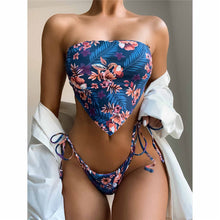 Load image into Gallery viewer, Flower Bandeau Bikini
